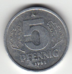 5 пфеннигов 1983 г. Германия(6) - 21339 - аверс