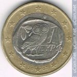 1 евро 2007 г. Греция(7) - 11529 - реверс