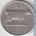 10 пенсов 1979 г. Гернси(6) - 709 - аверс