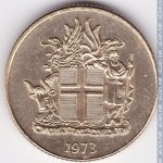 1 крона 1973 г. Исландия(10) - 1061 - аверс
