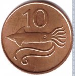 10 эйре 1981 г. Исландия(10) - 1061 - реверс