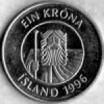 1 крона 1996 г. Исландия(10) - 1061 - реверс