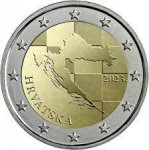 2 евро 2023 г. Хорватия(19) -10.5 - реверс