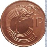 1 пенни 1996 г. Ирландия(9) - 2174 - реверс