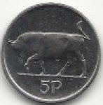 5 пенсов 1996 г. Ирландия(9) - 2174 - аверс