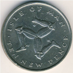 10 пенсов 1975 г.   Остров Мэн  (15) - 8204 - аверс