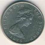 10 пенсов 1975 г.   Остров Мэн  (15) - 8204 - реверс