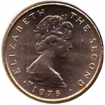 1/2 пенни 1978 г.   Остров Мэн  (15) - 8204 - реверс