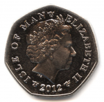 50 пенсов 2012 г.   Остров Мэн  (15) - 8204 - реверс