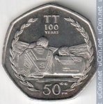 50 пенсов 2007 г.   Остров Мэн  (15) - 8204 - аверс
