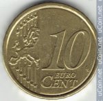 10 центов 2014 г. Латвия(13) - 10123 - аверс