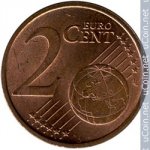 2 цента 2002 г. Италия(10) - 8880 - аверс