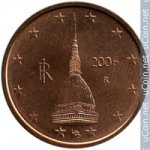 2 цента 2006 г. Италия(10) - 8880 - реверс