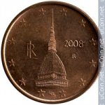2 цента 2008 г. Италия(10) - 8880 - реверс