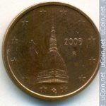 2 цента 2009 г. Италия(10) - 8880 - реверс