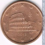 5 центов 2013 г. Италия(10) - 8880 - реверс