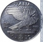 50 чентезимо 1941 г. Италия(10) - 8880 - аверс