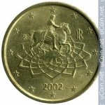50 центов 2002 г. Италия(10) - 8880 - реверс