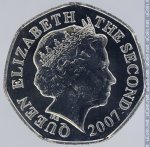 20 пенсов 2007 г. Джерси(7) - 1425 - аверс