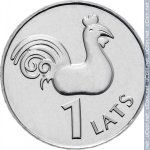 1 лат 2005 г. Латвия(13) - 10123 - реверс
