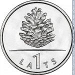 1 лат 2006 г. Латвия(13) - 10123 - реверс