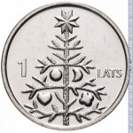 1 лат 2009 г. Латвия(13) - 10123 - реверс