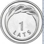 1 лат 2009 г. Латвия(13) - 10123 - реверс