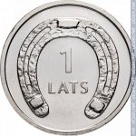 1 лат 2010 г. Латвия(13) - 10123 - реверс