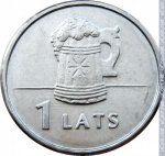 1 лат 2011 г. Латвия(13) - 10123 - реверс