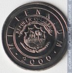 1 доллар 2000 г. Либерия (13)  - 510 - аверс