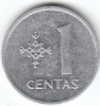 1 цент 1991 г. Литва(13) - 3049 - аверс