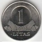 1 лит 2009 г. Литва(13) - 3049 - аверс
