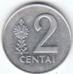 2 цента 1991 г. Литва(13) - 3049 - аверс