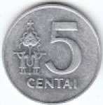 5 центов 1991 г. Литва(13) - 3049 - аверс