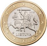 1 евро 2015 г. Литва(13) - 3049 - реверс