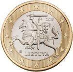 1 евро 2015 г. Литва(13) - 3049 - реверс
