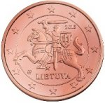 2 цента 2015 г. Литва(13) - 3049 - реверс