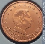 1 цент 2007 г. Люксембург(13) - 11445 - реверс