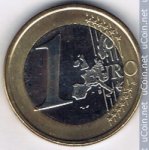 1 евро 2006 г. Люксембург(13) - 11445 - аверс