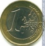 1 евро 2010 г. Люксембург(13) - 11445 - аверс