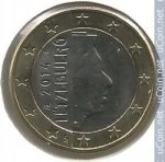 1 евро 2014 г. Люксембург(13) - 11445 - реверс