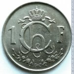 1 франк 1953 г. Люксембург(13) - 11445 - реверс