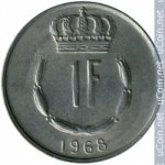 1 франк 1968 г. Люксембург(13) - 11445 - аверс
