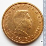 2 цента 2005 г. Люксембург(13) - 11445 - реверс
