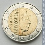 2 евро 2007 г. Люксембург(13) - 11445 - реверс