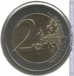 2евро 2010 г. Люксембург(13) - 11445 - реверс
