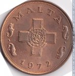 1 цент 1972 г. Мальта(14) -21569 - аверс