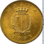 1 цент 1991 г. Мальта(14) -21569 - аверс