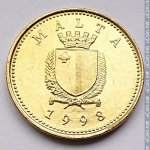 1 цент 1998 г. Мальта(14) -21569 - аверс