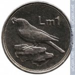 1 лира 1995 г. Мальта(14) -21569 - аверс
